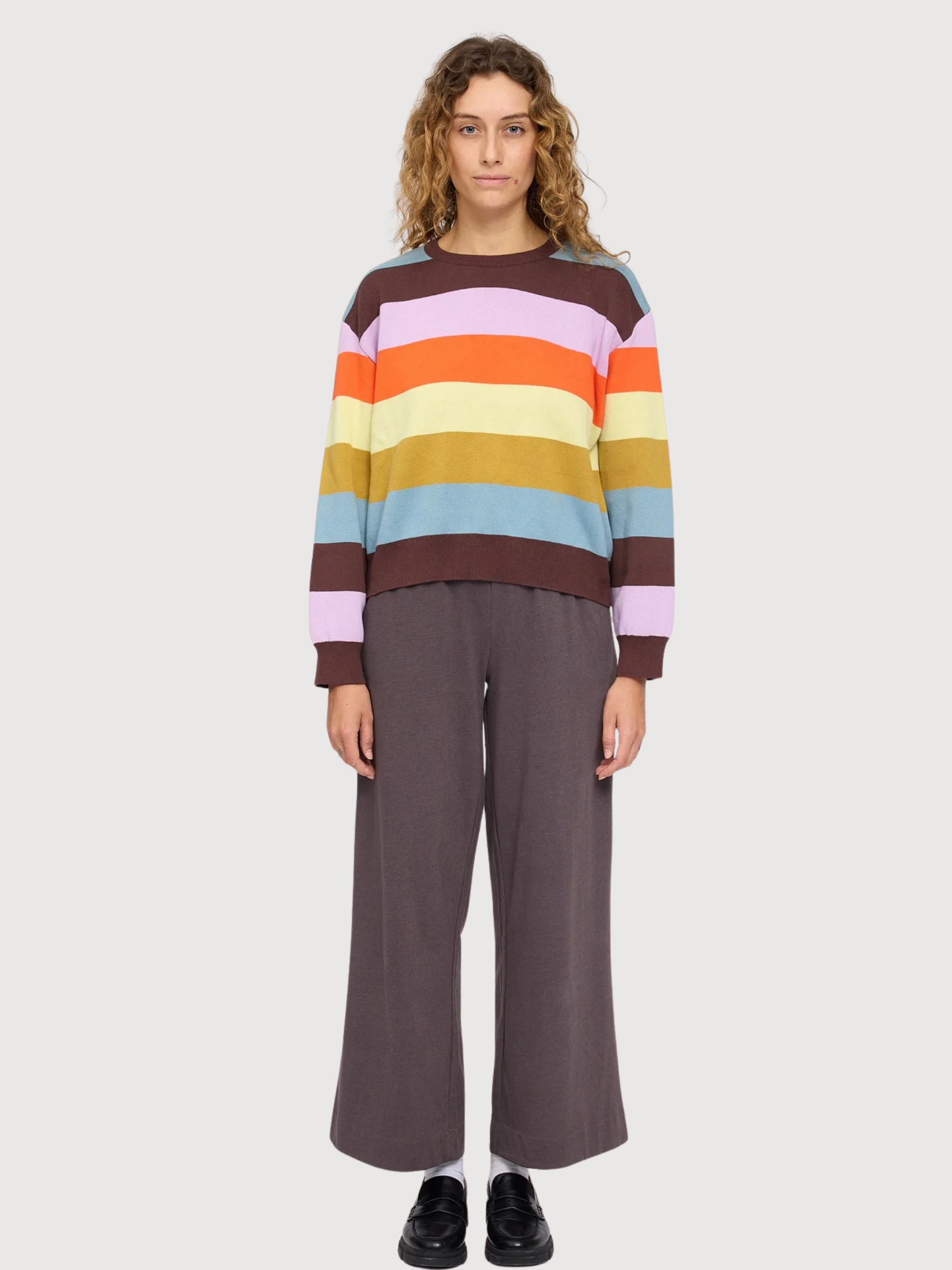 Pullover Striped Multicolor Woman Cotton | Mazine