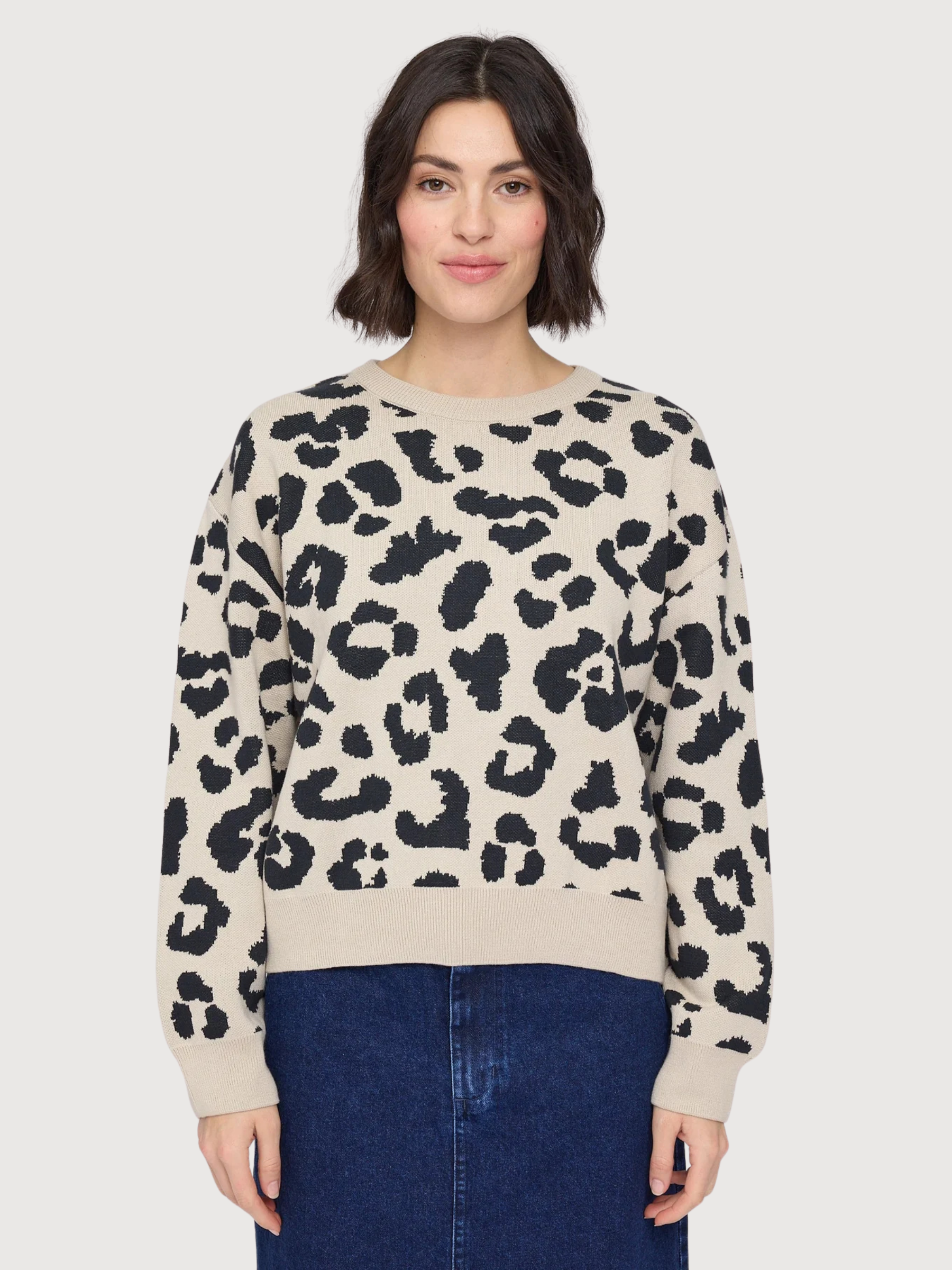 Pullover Leo Multicolor Donna Cotone | Mazine