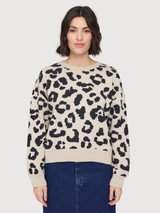 Pullover Leo Multicolor Donna Cotone | Mazine