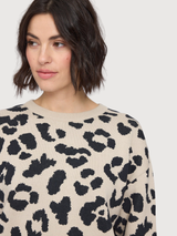 Pullover Leo Multicolor Donna Cotone | Mazine