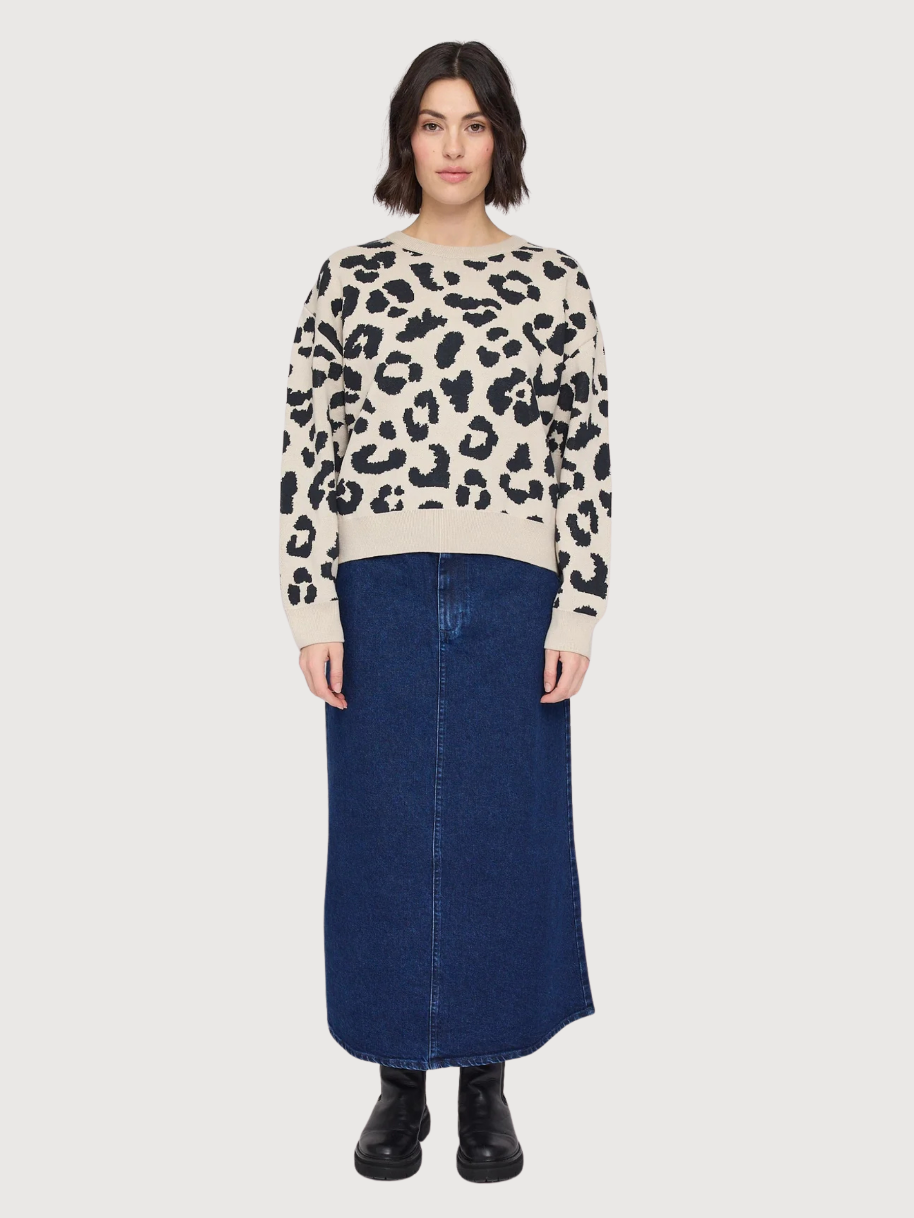 Pullover Leo Multicolor Donna Cotone | Mazine