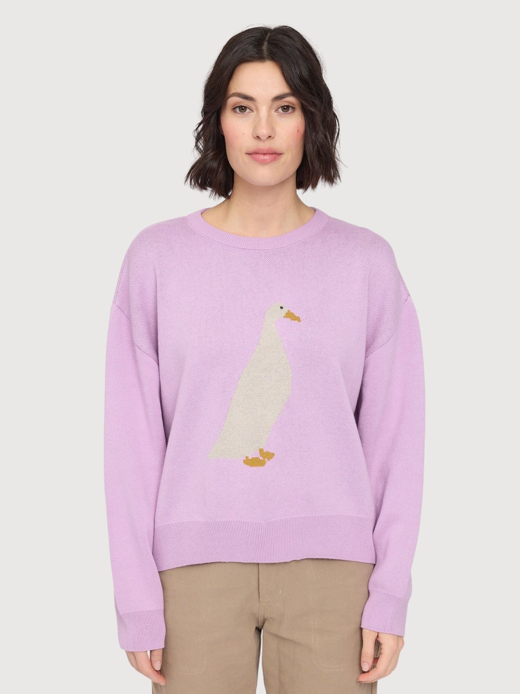 Pullover Icon Light Purple Woman Cotton | Mazine