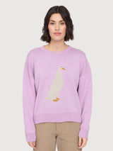 Pullover Icon Light Purple Woman Cotton | Mazine