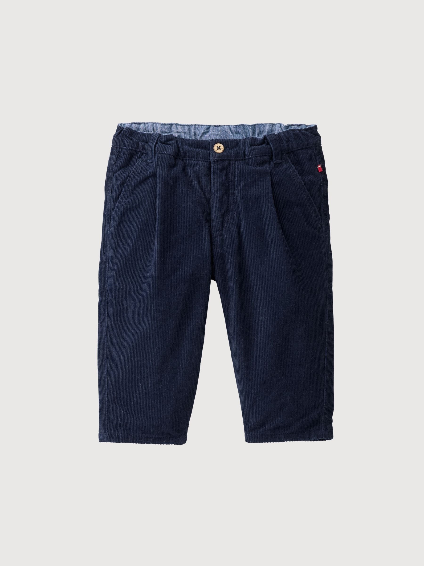 Babyhose aus Cord, blau | People Wear Organic