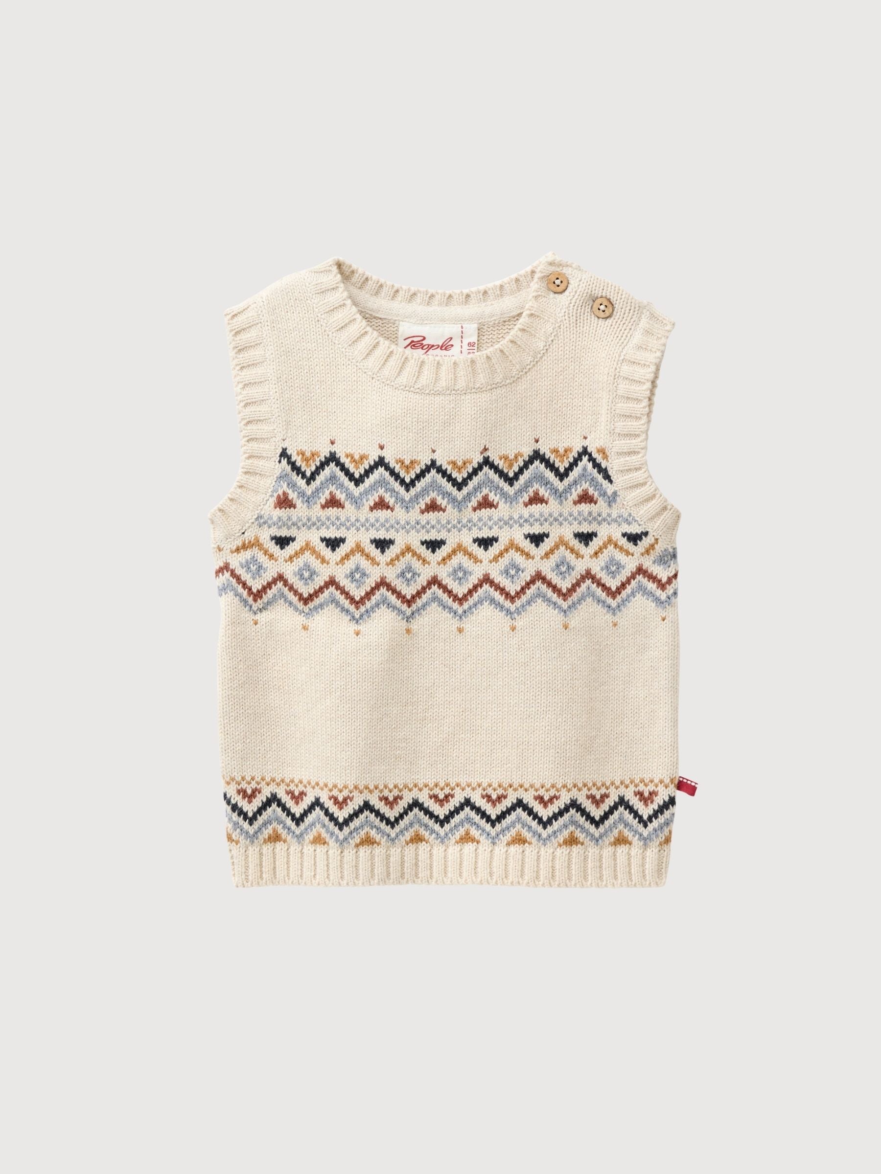 Pullover Knitted Grey Baby | People Wear Organic