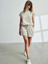 Shorts Ness beige in cotone organico | Ecoalf