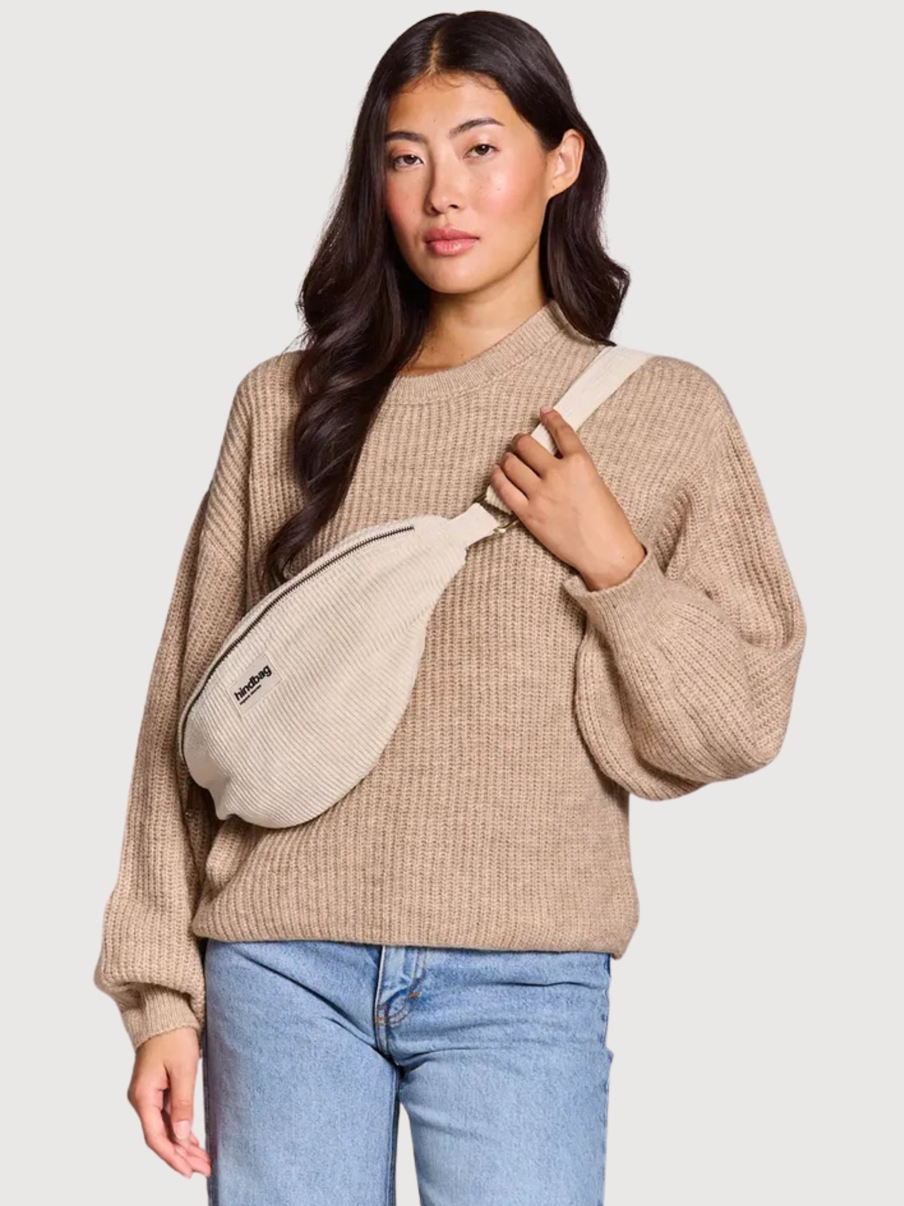 Sasha Velours Beige | Hindbag