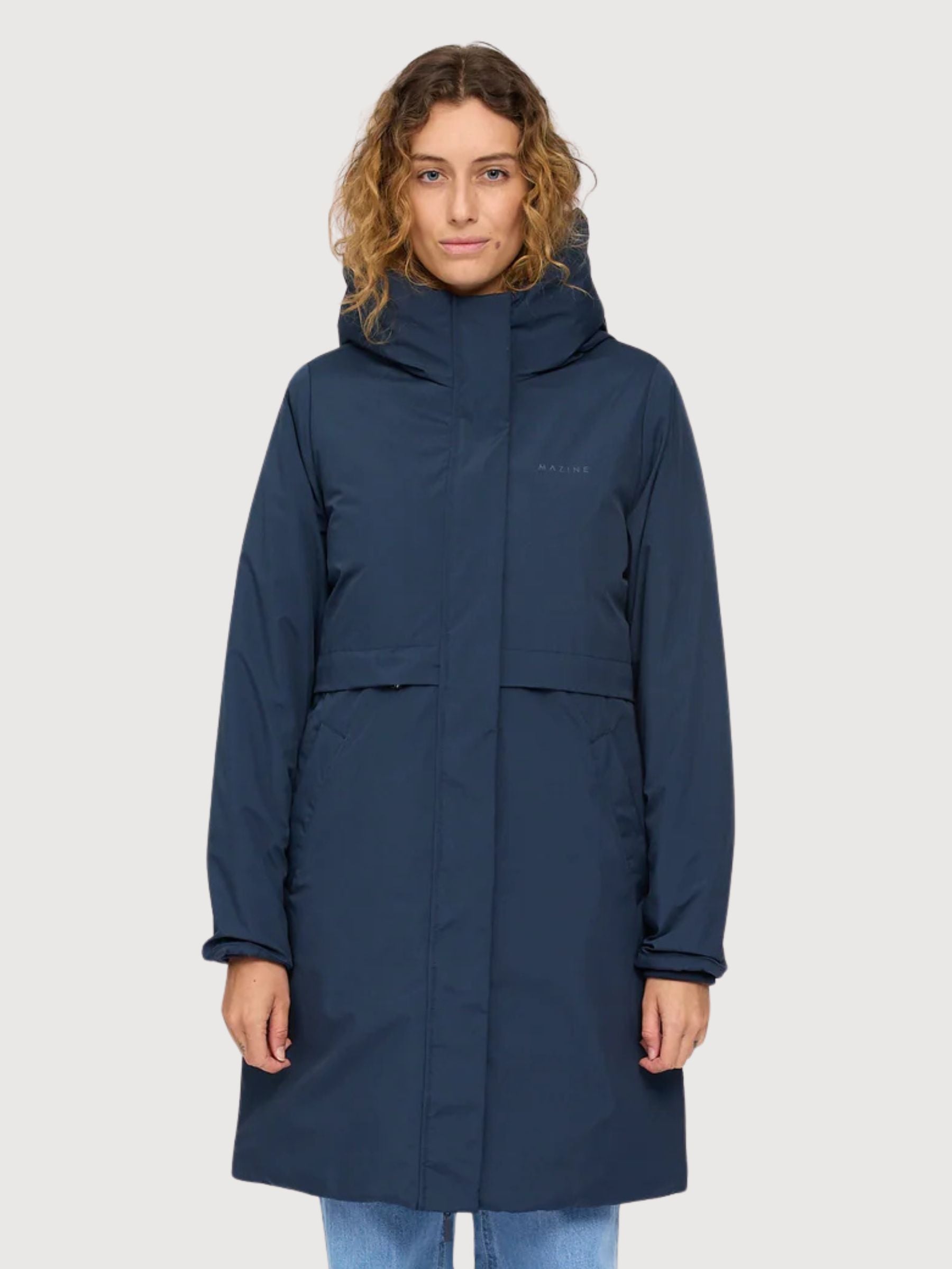 Parka imbottito Basic Blu scuro | Mazine