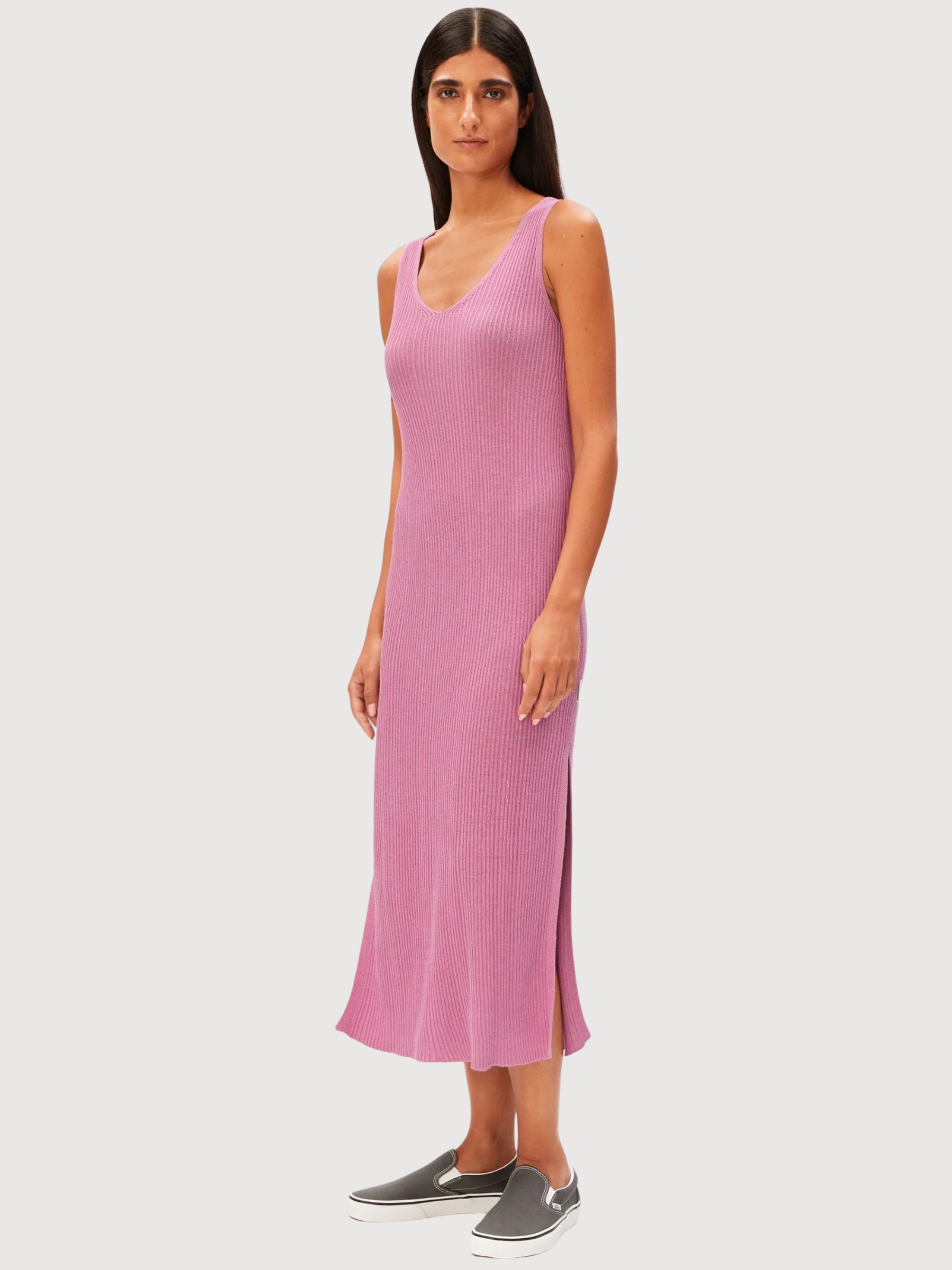 Vestito in maglia di misto lino lavato Berry | Armedangels