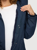 Basic Padded Parka Dark Navy | Mazine