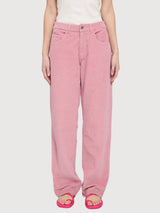 Trouser Wide Leg Corduroy Woman BlushPink | Mazine
