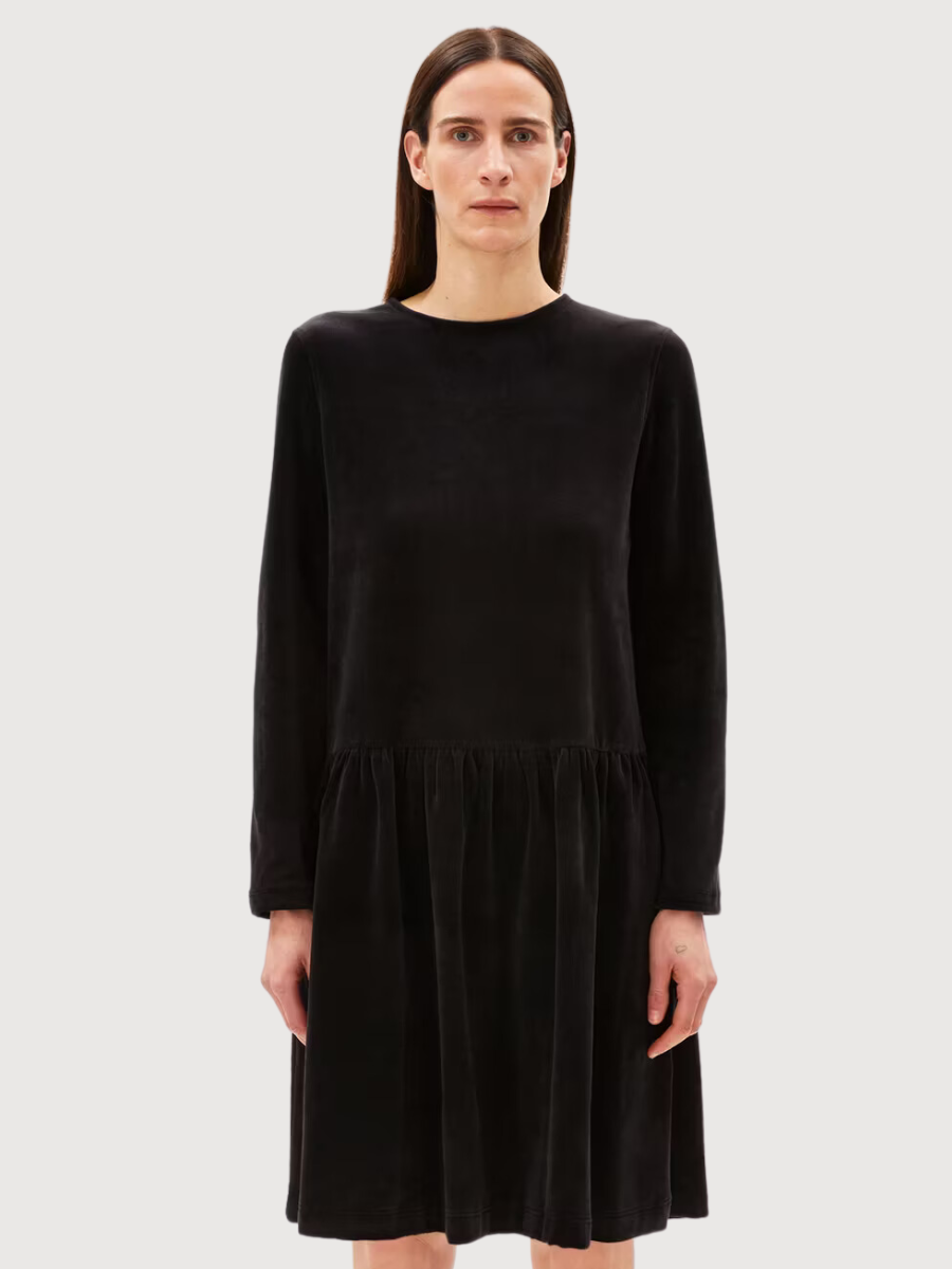 Dress Gesaa Lou Velvet In Organic Cotton | Armedangels