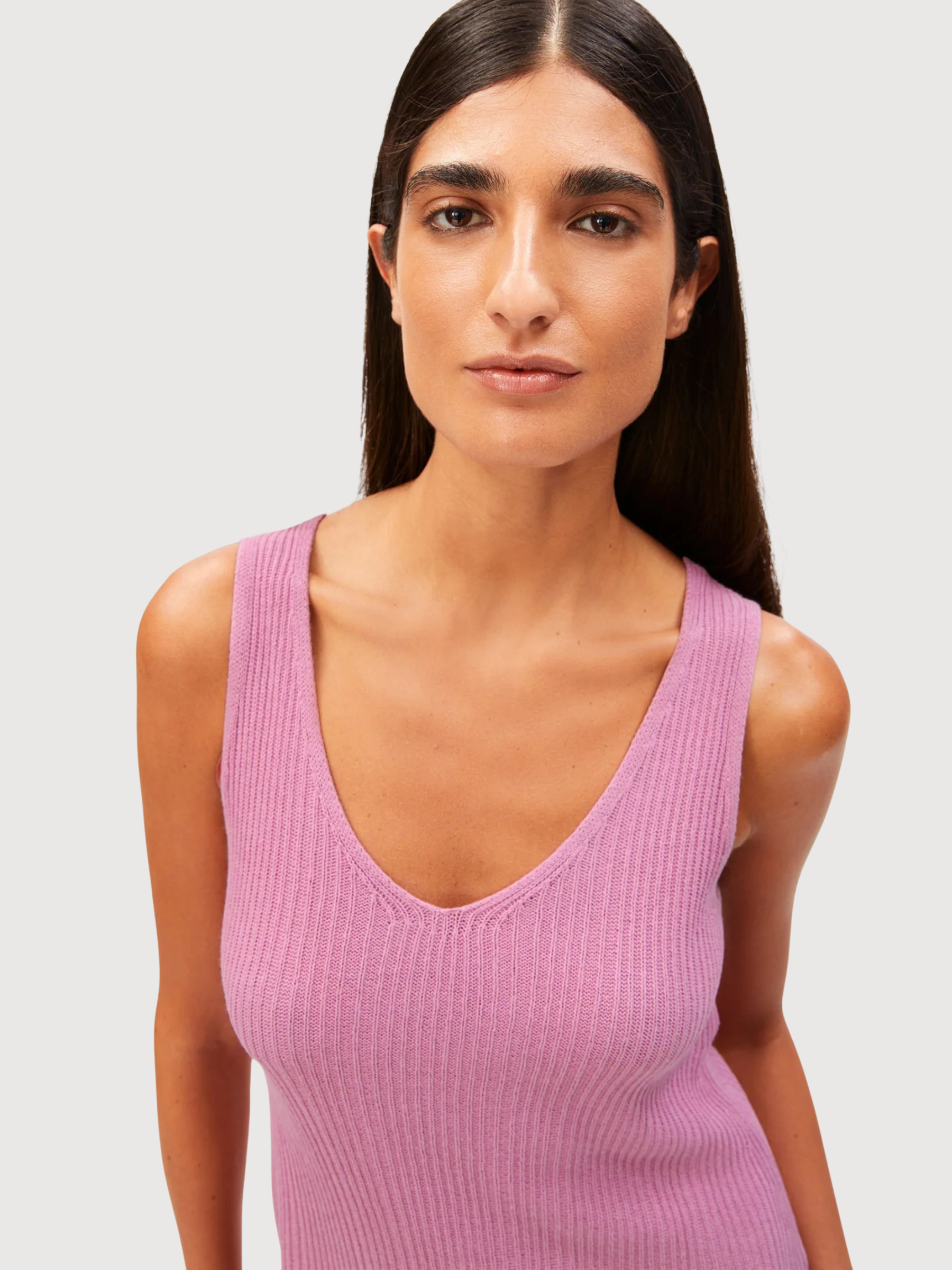 Vestito in maglia di misto lino lavato Berry | Armedangels