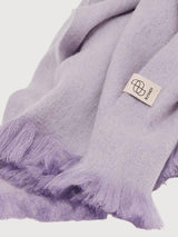 Alpaca Scarf Solid Brushed 'Lavender Frost' | Bufandy