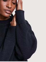 Pullover Yagmur Schwarz Damen Baumwolle | Jan N June