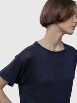 T-Shirt Virginia Woman Viscose Blue Mora | Rifo