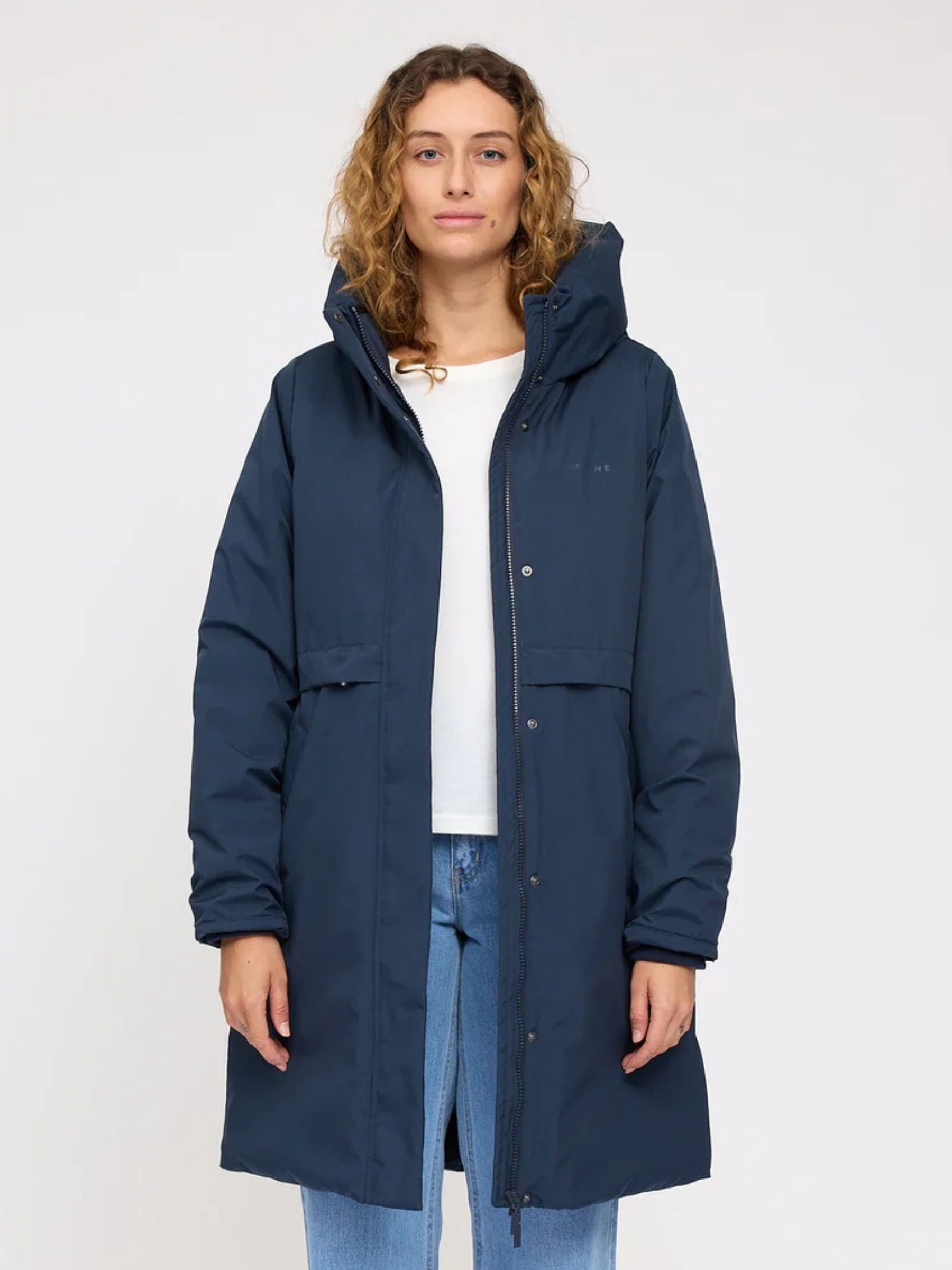 Parka imbottito Basic Blu scuro | Mazine