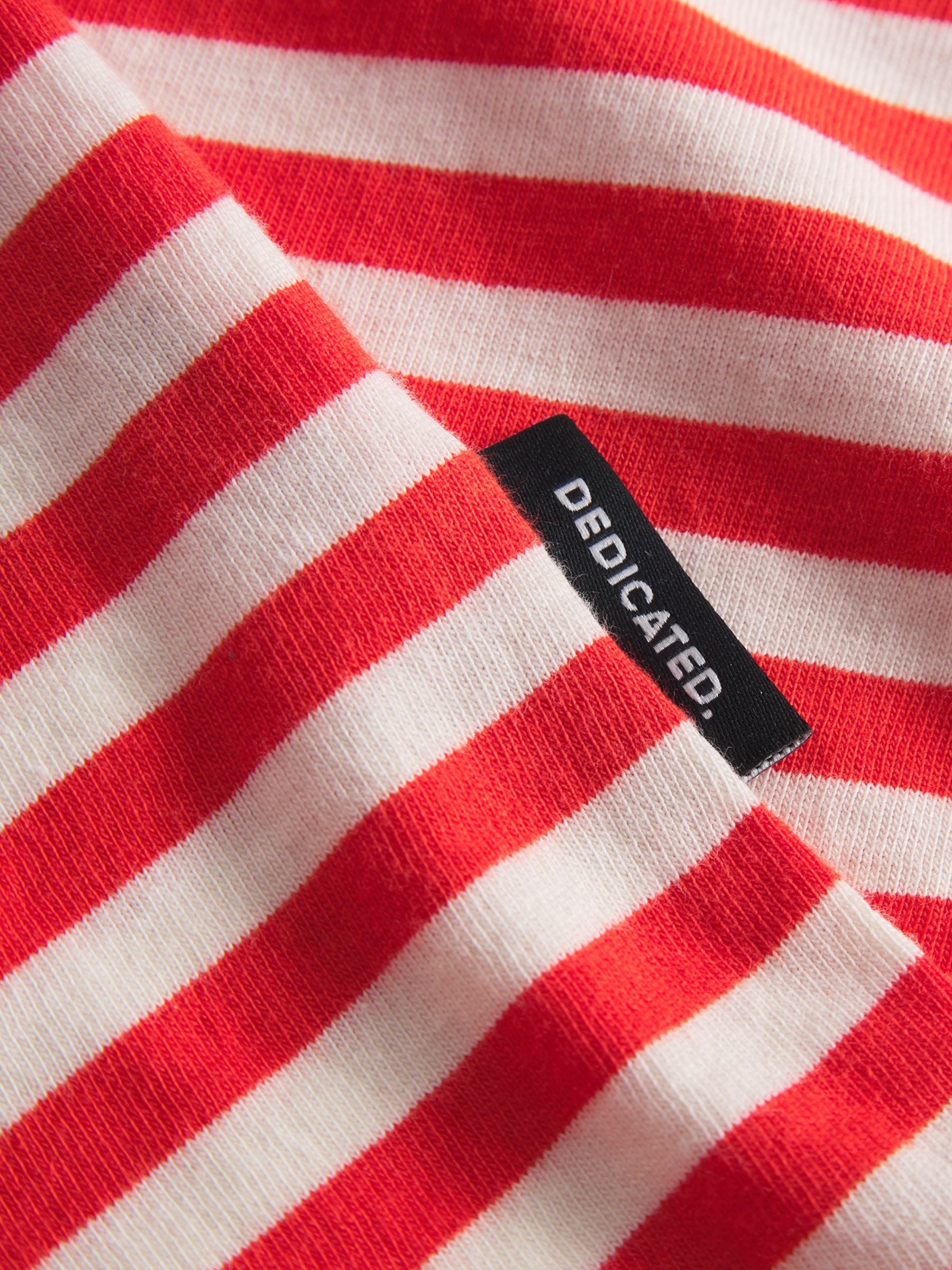 T-shirt Stockholm Stripes GrenadineRed | Dedicated