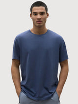 T-Shirt Vent blu in cotone riciclato | Ecoalf