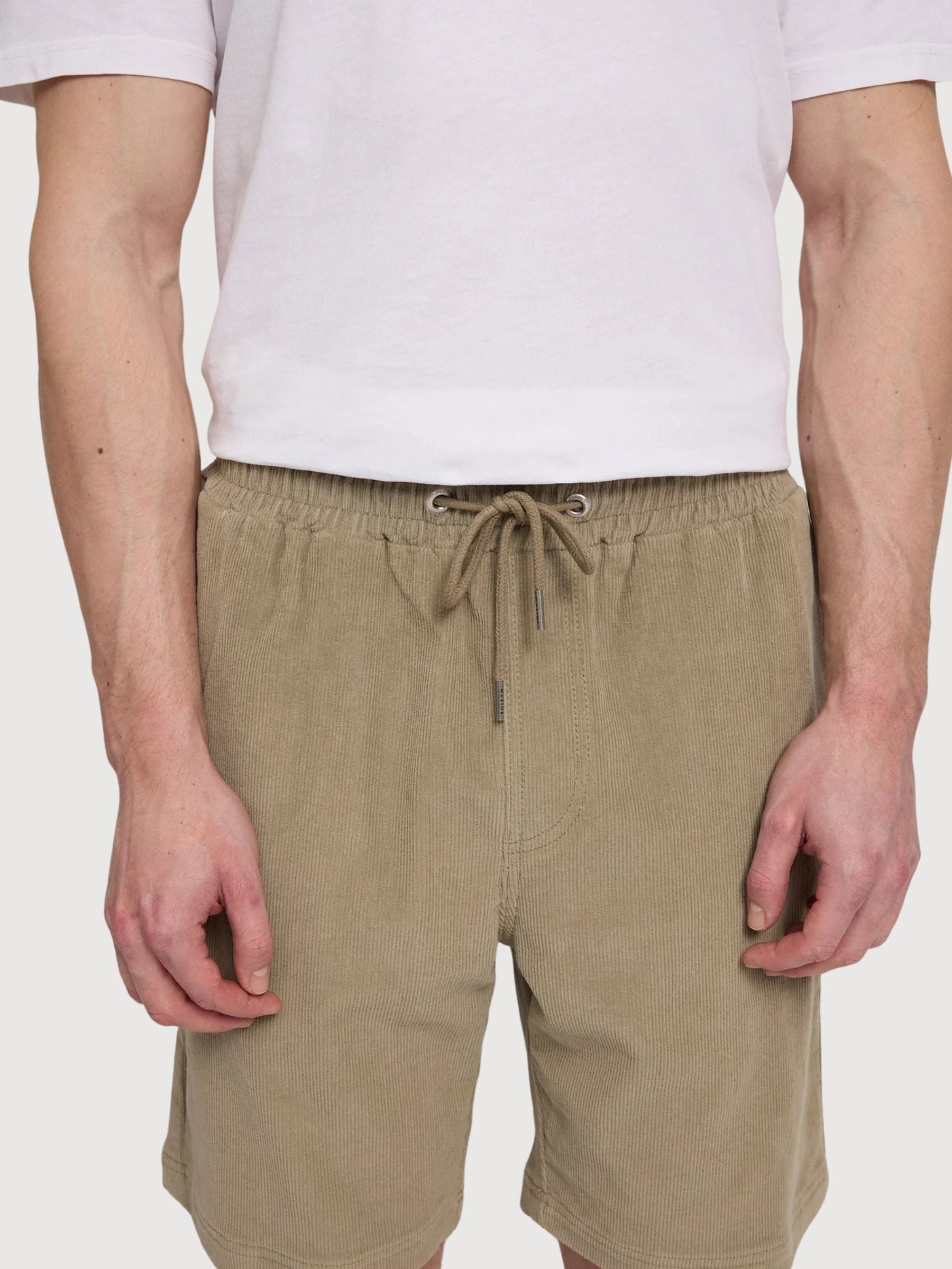 Cordshorts zum Überziehen, Herren, Hellkhaki | Mazine