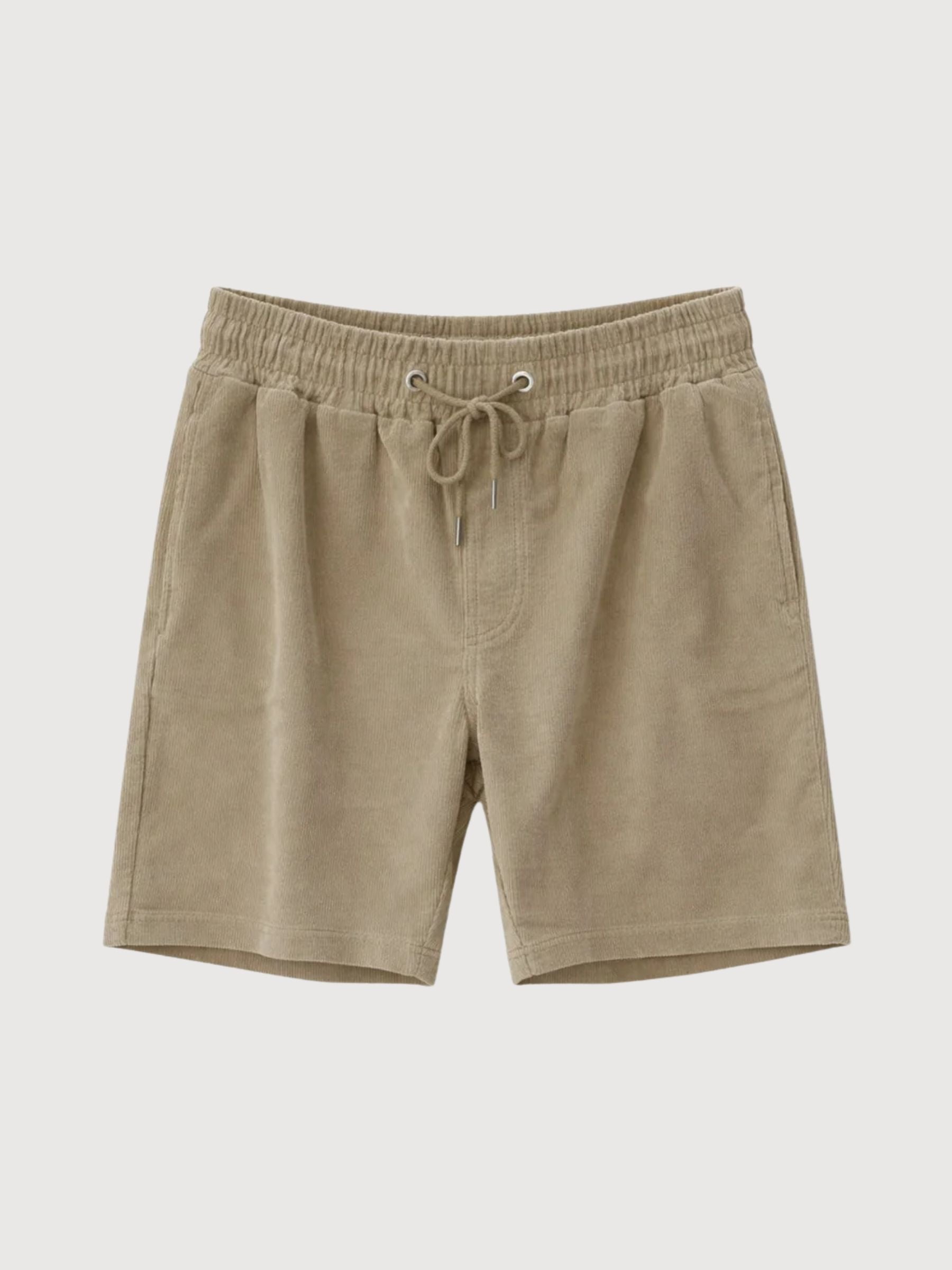 Cordshorts zum Überziehen, Herren, Hellkhaki | Mazine