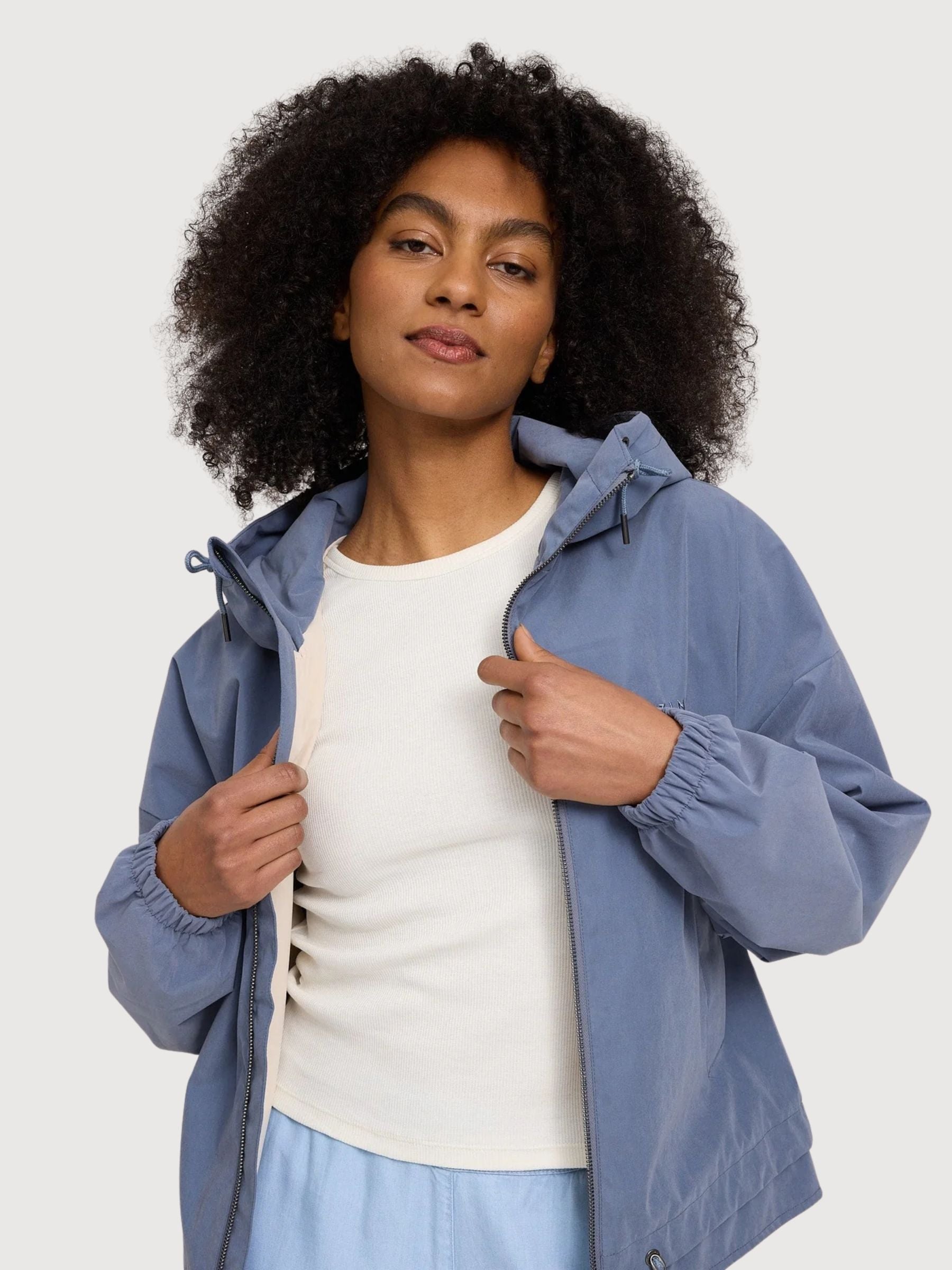 Jacket Layer Look Light Woman Slate Blue | Mazine