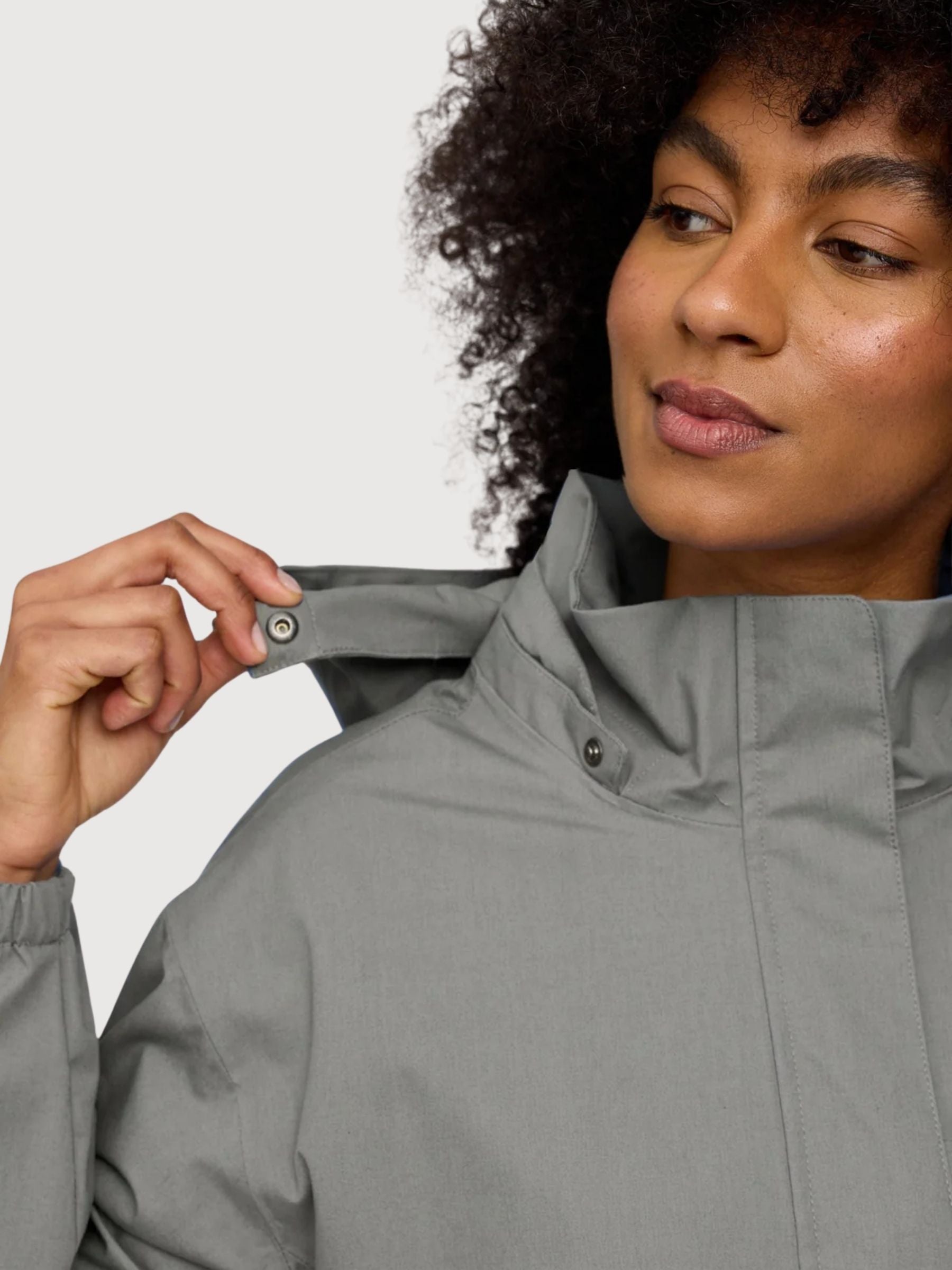 Rain Parka Natural Woman Light Bottle | Mazine