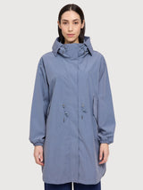 Parka Light Loose Fit Woman Slate Blue | Mazine
