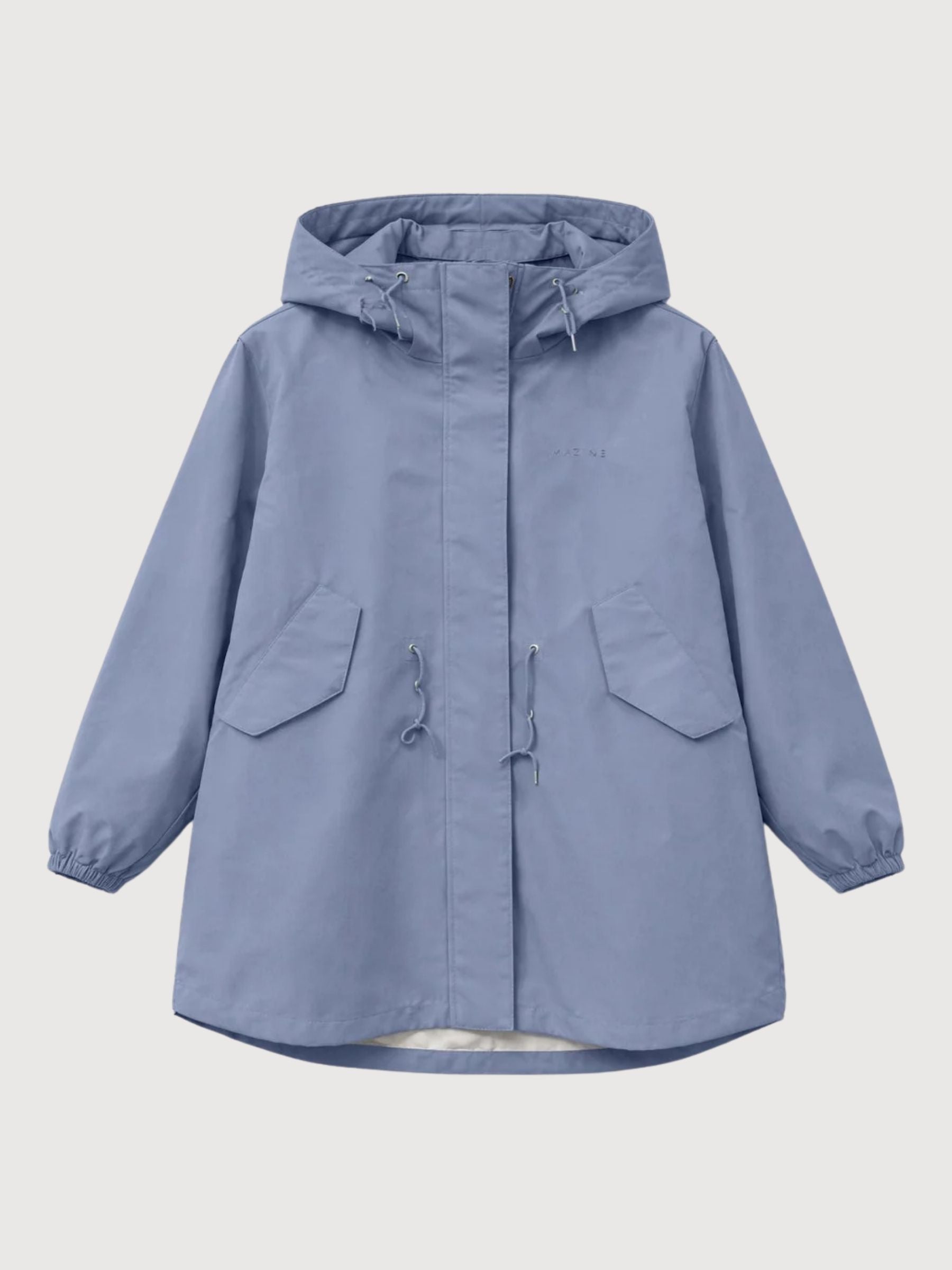 Parka leggero vestibilità ampia donna blu ardesia | Mazine