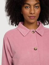 Jacket Corduroy Woman Cotton Blush Pink | Mazine