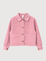 Giacca Donna Velluto a Coste Cotone Rosa Cipria | Mazine