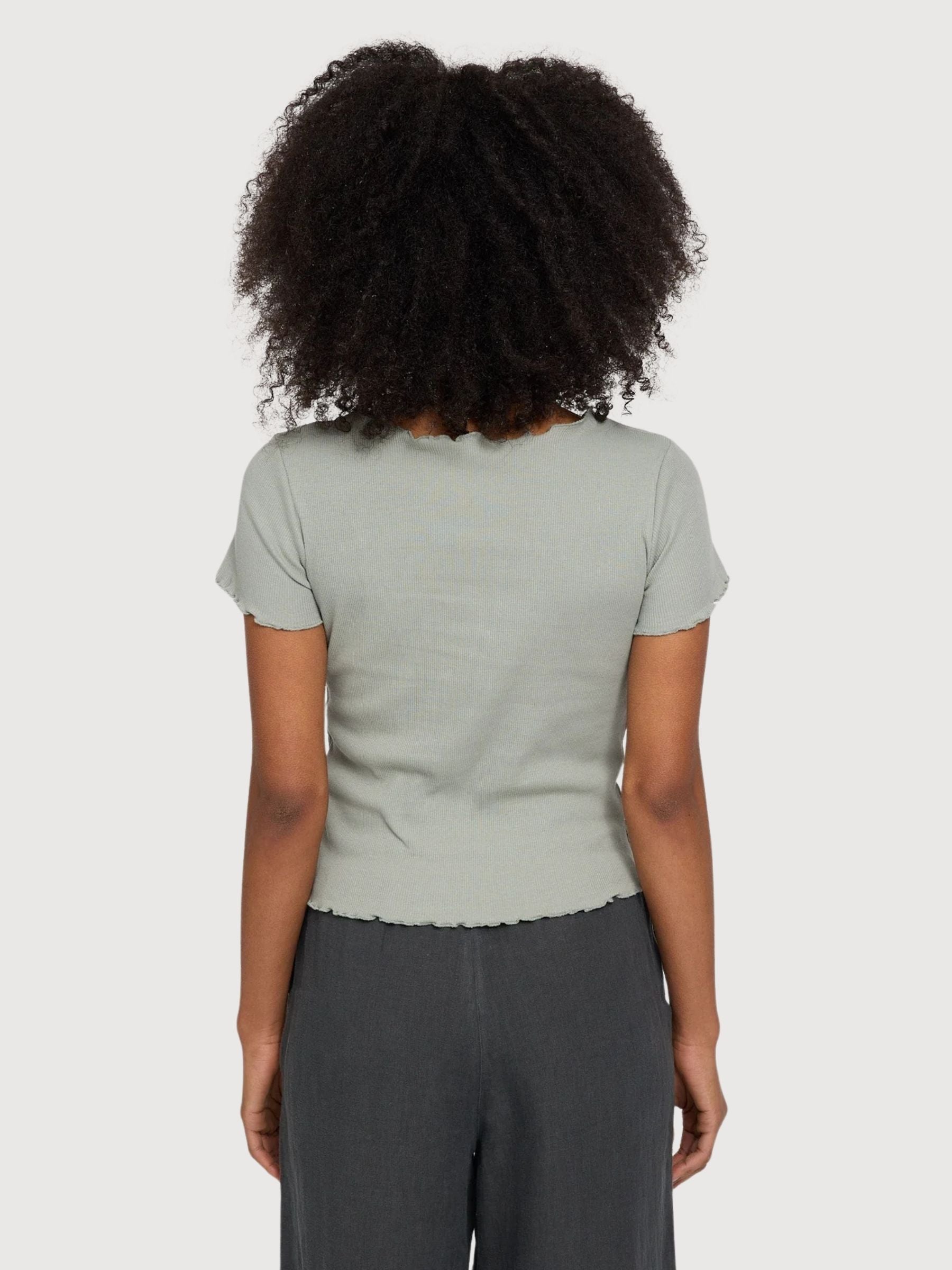T-Shirt Babylock Hems Woman Eucalyptus | Mazine