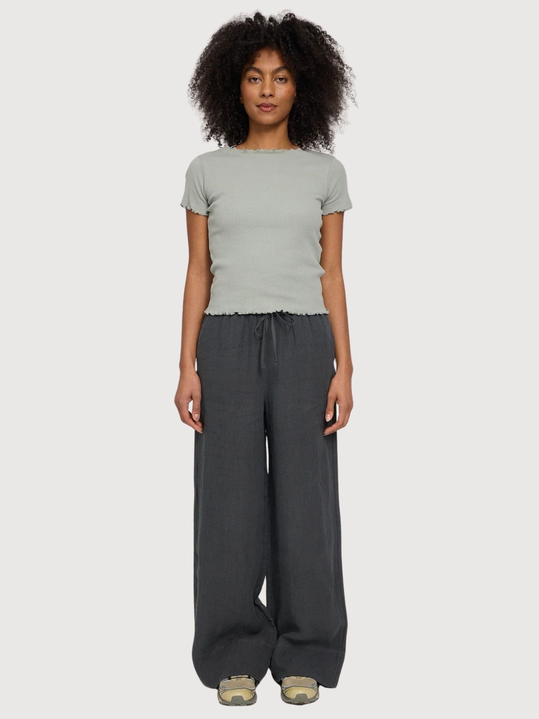 T-Shirt Babylock Hems Woman Eucalyptus | Mazine