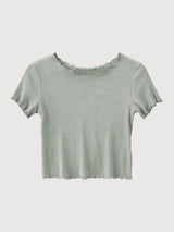 T-Shirt Babylock Hems Woman Eucalyptus | Mazine