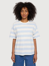 T-shirt a righe Bold Woman Pastel Blue/white | Mazine