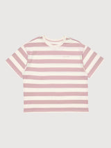 T-shirt da donna a righe audaci color orchidea/bianco | Rivista