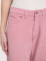 Trouser Wide Leg Corduroy Woman BlushPink | Mazine