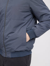 Padded Night Flight Man jacket from MAZINE featuring a sleek design, quilted texture, and high collar for stylish warmth.
