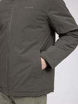 MAZINE padded Beluga jacket for men, featuring a warm, quilted design with a high collar and front zipper.