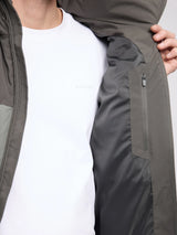 Jacket Block Puffer Beluga/Bottle | MAZINE
