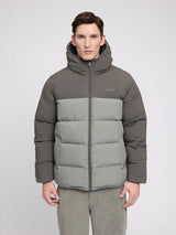 Jacket Block Puffer Beluga/Bottle | MAZINE
