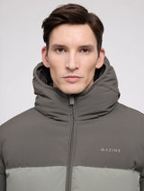Jacket Block Puffer Beluga/Bottle | MAZINE
