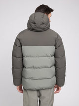 Jacket Block Puffer Beluga/Bottle | MAZINE