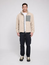 Teddy Jacket Padded Natural/Light Bottle | MAZINE