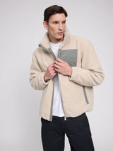 Teddy Jacket Padded Natural/Light Bottle | MAZINE