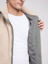 Teddy Jacket Padded Natural/Light Bottle | MAZINE