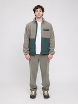 Fabric Block Jacket Eucalyptus/Forest | MAZINE