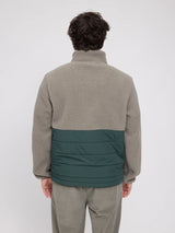 Fabric Block Jacket Eucalyptus/Forest | MAZINE