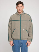 Jacket ContrastTape Sherpa Eucalyptus Man | MAZINE
