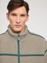 Jacket ContrastTape Sherpa Eucalyptus Man | MAZINE